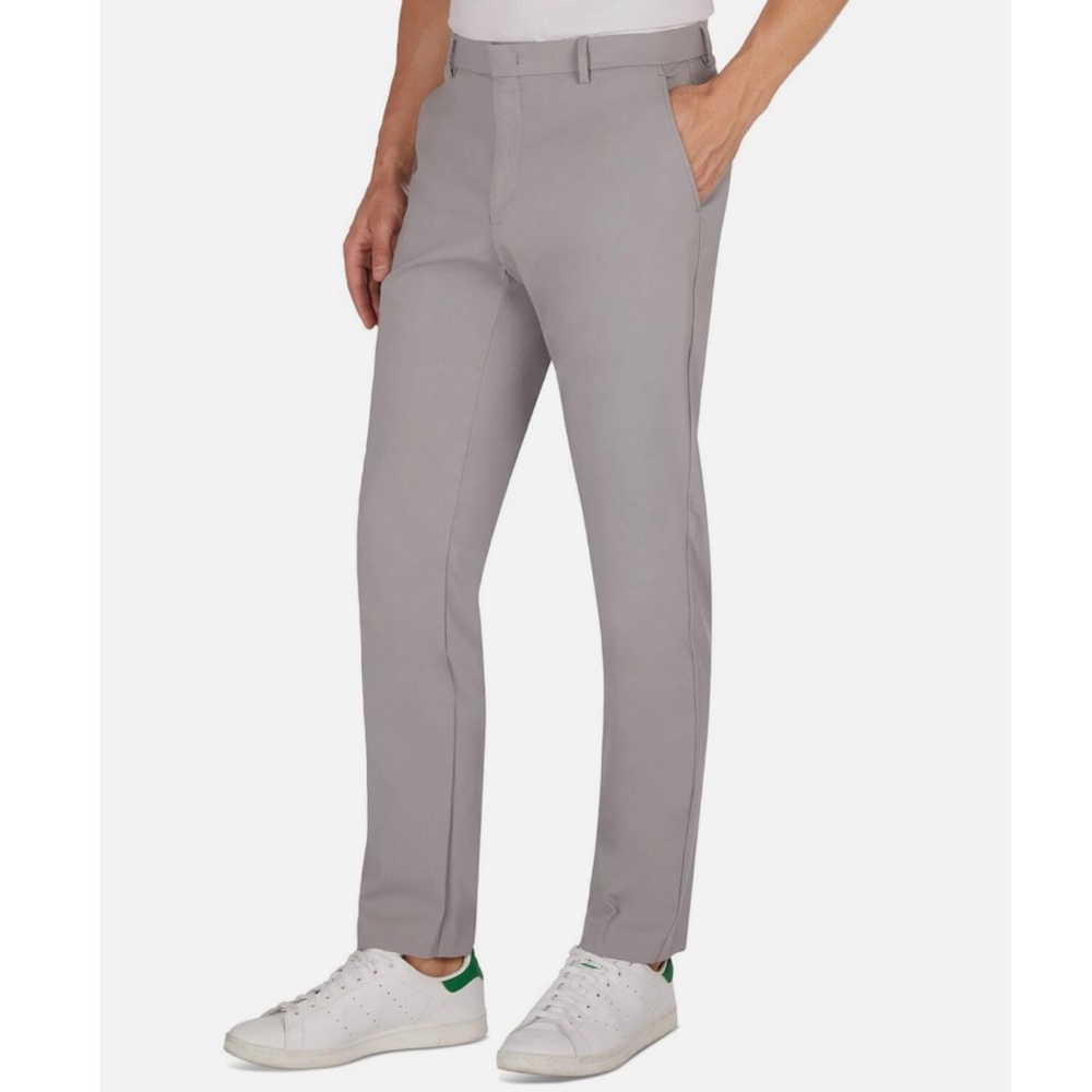 NWT Tommy Hilfiger Men's Light Gray TH Flex Pants - Size: 42/30